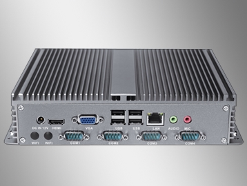 Fanless Mini PC with 1037U 6xCOM 8xUSB 1xLAN